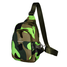 Women Casual Crossbody Bag Multi-Pocket Military Camouflage Print Zipper Durable Small Bag Chest Bag Shoulder Bag SM6