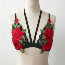 Crop Top Strappy Women Sexy Lace Bandage Embroidered Appliques Floral Sexy women strappy bralette Crop Tops #420 SM6