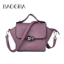 Women Shoulder Bag PU Leather Magnetic Press Stud Handbag Flap Zip Grab Handle Top Crossbody Bag PurpleDark Grey SM6