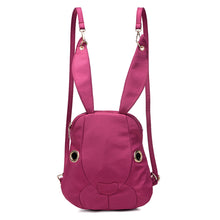 Cute Women Nylon Backpack Waterproof Kawaii Cartoon Rabbit Mochila Mujer Pockets Zipper Casual Cool Girls Shoulder Bag SM6