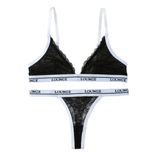 Semi-sheer Bra Set Sexy Lace Bra Women's Underwear Lounge Print Black White Lingerie Underwear Set for Lady Ensemble Soutie SM6