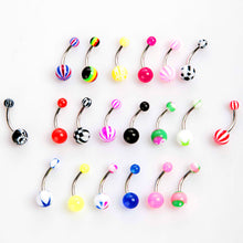 20Pcs sexy Navel Belly Button Ring Barbell Crystal Ball Piercing belly piercing Body Jewelry SM6