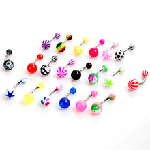 20Pcs sexy Navel Belly Button Ring Barbell Crystal Ball Piercing belly piercing Body Jewelry SM6