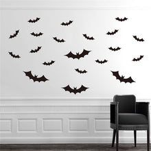 20pcs flying bats wall stickers room decoration 702. 3D diy vinyl adesivos de paredes home decals animals mural art posters 4.0 SM6