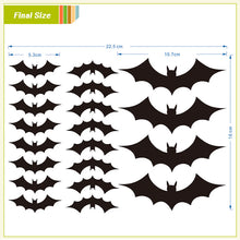 20pcs flying bats wall stickers room decoration 702. 3D diy vinyl adesivos de paredes home decals animals mural art posters 4.0 SM6