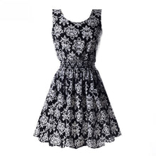 21 Colors New Sexy Women's Tank Chiffon Beach Dress Sleeveless Floral Mini Dresses M-XXLSM6