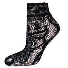 21Colors Fashion Transparent Fishnet Socks Women Lace Nylon Hollow Out Ankle Length Short Socks Ladies Calcetines De Mujer #03 SM6