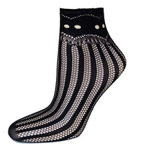 21Colors Fashion Transparent Fishnet Socks Women Lace Nylon Hollow Out Ankle Length Short Socks Ladies Calcetines De Mujer #03 SM6
