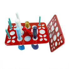 26 Round Holes Air Dry Organizing Cosmetics Makeup Brushes Tower Tree Rack Holder Make Up Tools Kit SM6
