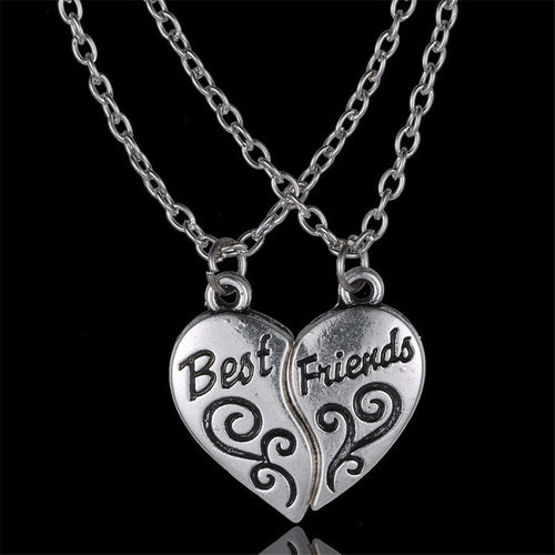 2pc best friend friendship heart-shaped Necklaces Broken Heart Pendant Necklace Gifts For best friends SM6