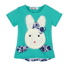 2pcs Baby Kids Girls Clothes Set Top and Short Pants Suits Cute Rabbit Cartoon Knitting Children's Clothing Set SM6