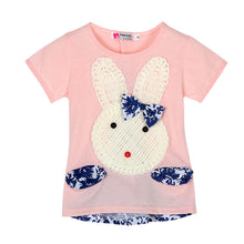 2pcs Baby Kids Girls Clothes Set Top and Short Pants Suits Cute Rabbit Cartoon Knitting Children's Clothing Set SM6