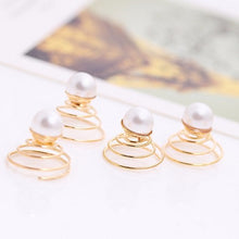 2Pcs Bridal Wedding Prom Crystal Pearl Flower Hair Pins Swirl Spiral Twist Hairpins Tiara Ornaments Bijouterie Accessories SM6