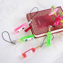 2Pcs Creative Mini Wine Bottle Keyring Key Ring Keychain For mobile phone  SM6