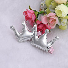 2Pcs Crown Hairpin Girls Christmas Party Princess Hair Clips Leather Cute Korean Hair Accessories Grampo De Cabelo#121 SM6