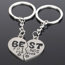 2Pcs Pair Creative Model Friendship Keyrings Charm Best Friend Forever Keychains Zinc Alloy Gifts For Women  SM6