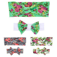 2Pcs Rabbit Ears Elastic Hair Bands Kids Adults Sweety Flower Bowknot Headband Photo Hair Accesories Bandeau Cheveux Femme#121 SM6