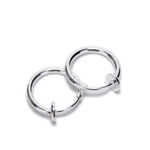 2Pcs Tongue Ring Goth Punk Clip On Fake Piercing Body Nose Lip Rings Hoop Ear Tongue Ring SM6