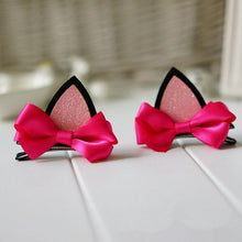 2Pcs children baby girls flower cat ears hairpin hair accessories clip hairpins barrettes headwear SM6