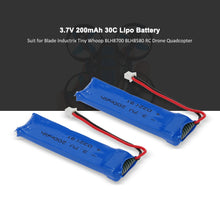 2pcs 37V 200mAh 30C Upgrade Lipo Battery for Blade Inductrix Tiny Whoop BLH8700 BLH8580 RC Drone Quadcopter SM6