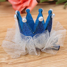 2pcs Cute Baby Kids Girls Princess Crown Hair Band Headband Birds Hair Wear Hair Clips Ribbon Headdress 5 ColorsSM6
