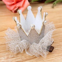 2pcs Cute Baby Kids Girls Princess Crown Hair Band Headband Birds Hair Wear Hair Clips Ribbon Headdress 5 ColorsSM6