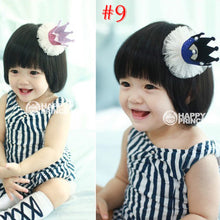 2pcs Cute Baby Kids Girls Princess Crown Hair Band Headband Birds Hair Wear Hair Clips Ribbon Headdress 5 ColorsSM6