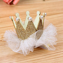 2pcs Cute Baby Kids Girls Princess Crown Hair Band Headband Birds Hair Wear Hair Clips Ribbon Headdress 5 ColorsSM6