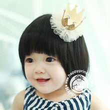 2pcs Cute Baby Kids Girls Princess Crown Hair Band Headband Birds Hair Wear Hair Clips Ribbon Headdress 5 ColorsSM6
