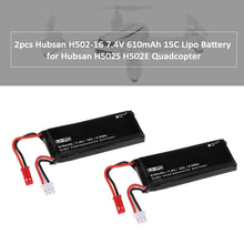 2pcs Original Hubsan H502-16 74V 610mAh 15C Lipo Battery for Hubsan X4 H502S H502E RC Quadcopter SM6