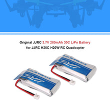 2pcs Original JJRC 37V 280mAh 30C LiPo Battery for JJRC H20C H20W RC Quadcopter SM6