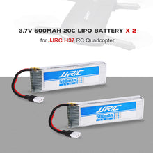 2pcs Original JJRC 37V 500mAh 20C LiPo Battery for JJRC H37 RC Quadcopter SM6