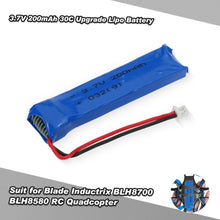 37V 200mAh 30C Upgrade Lipo Battery for Blade Inductrix Tiny Whoop BLH8700 BLH8580 RC Drone Quadcopter SM6