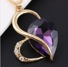 3 Color Necklace Earrings Heart Love Crystal Rhinestone Gem Party Jewelry Sets For Women Jewelry Set SM6