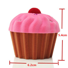 3 Colors Lovely CupCake Cake Shape Earring Ring Jewelry Storage Box Storage Boxes For Women Girls SM6