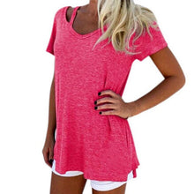 3 Colors New Fashion Women  V-Neck Short Sleeve T-Shirt Casual Tee Tops Female Camisetas Mujer Verano  #23 SM6