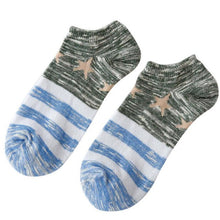 3 Colors Striped Cotton Blend Men Socks Invisible Men's Low Cut Ankle Socks   Breathable Socks Thin Short Sock #1128 SM6