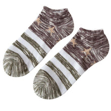 3 Colors Striped Cotton Blend Men Socks Invisible Men's Low Cut Ankle Socks   Breathable Socks Thin Short Sock #1128 SM6