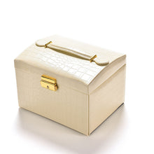 3 Colors Three Layers Jewelry Boxes Makeup Case Jewelry Organizer Carrying Cases with mirror Gifts for Women Girl SM6