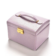 3 Colors Three Layers Jewelry Boxes Makeup Case Jewelry Organizer Carrying Cases with mirror Gifts for Women Girl SM6