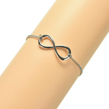 3 Colour  Popular Gold Silver  Black Cross Infinity Chain Bracelets Bangles Jewelry For Women SM6