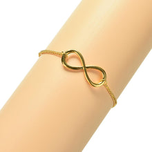 3 Colour  Popular Gold Silver  Black Cross Infinity Chain Bracelets Bangles Jewelry For Women SM6