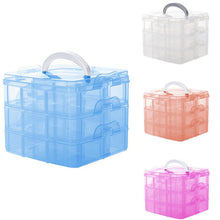 3 Layers Detachable Jewelry Box Transparent Portable Storage Container Organizer Tools Box Case Boxes SM6