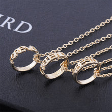 3 Part Best Friend Forever Karma Circle Necklace Infinity Circle Pendants Necklace SM6