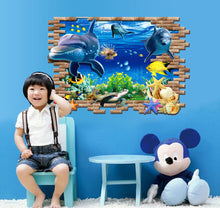 3 d Marine underwater world frosted UV creative personality fashion wall stickers on the wall SM6