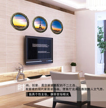 3 d PVC interior decorative wall stickers Z - 1-005 - the Eiffel Tower sunset a set of three SM6