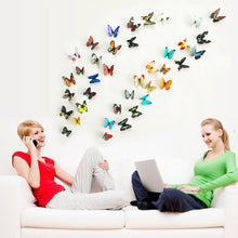 3 d color butterfly the household adornment of children room wall stickers on the wall SM6