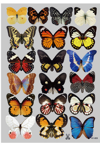 3 d color butterfly the household adornment of children room wall stickers on the wall SM6