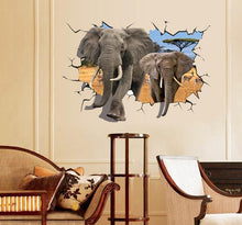 3 d elephants local UV fashion personality background adornment bedroom stick The fifth generation of wall stickers SM6