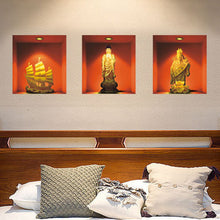 3 d simulation of Buddha Wall of setting of the sitting room the bedroom adornment wall stickers SM6